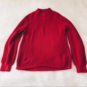 Old Navy Knit Mockneck Sweater Red Girls Size Large (10-12) GUC